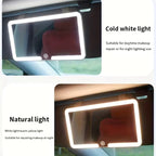 Cross-border Car Makeup Mirror with LED Light